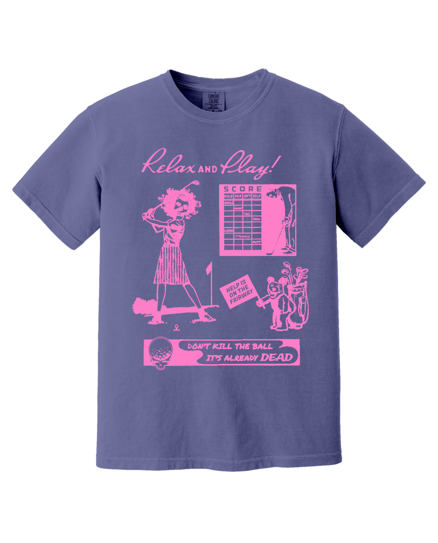 Relax & Play Purp & Pink Tee