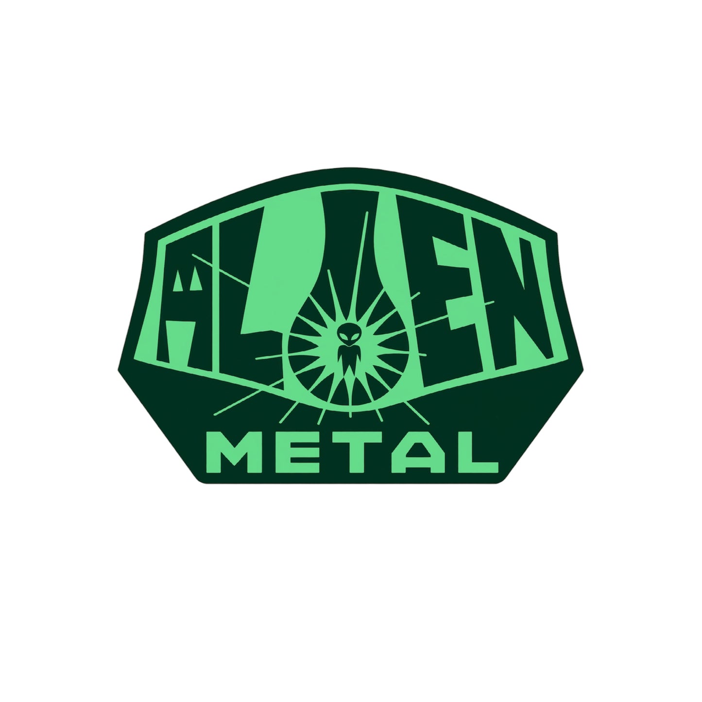 Alien Metal Sticker