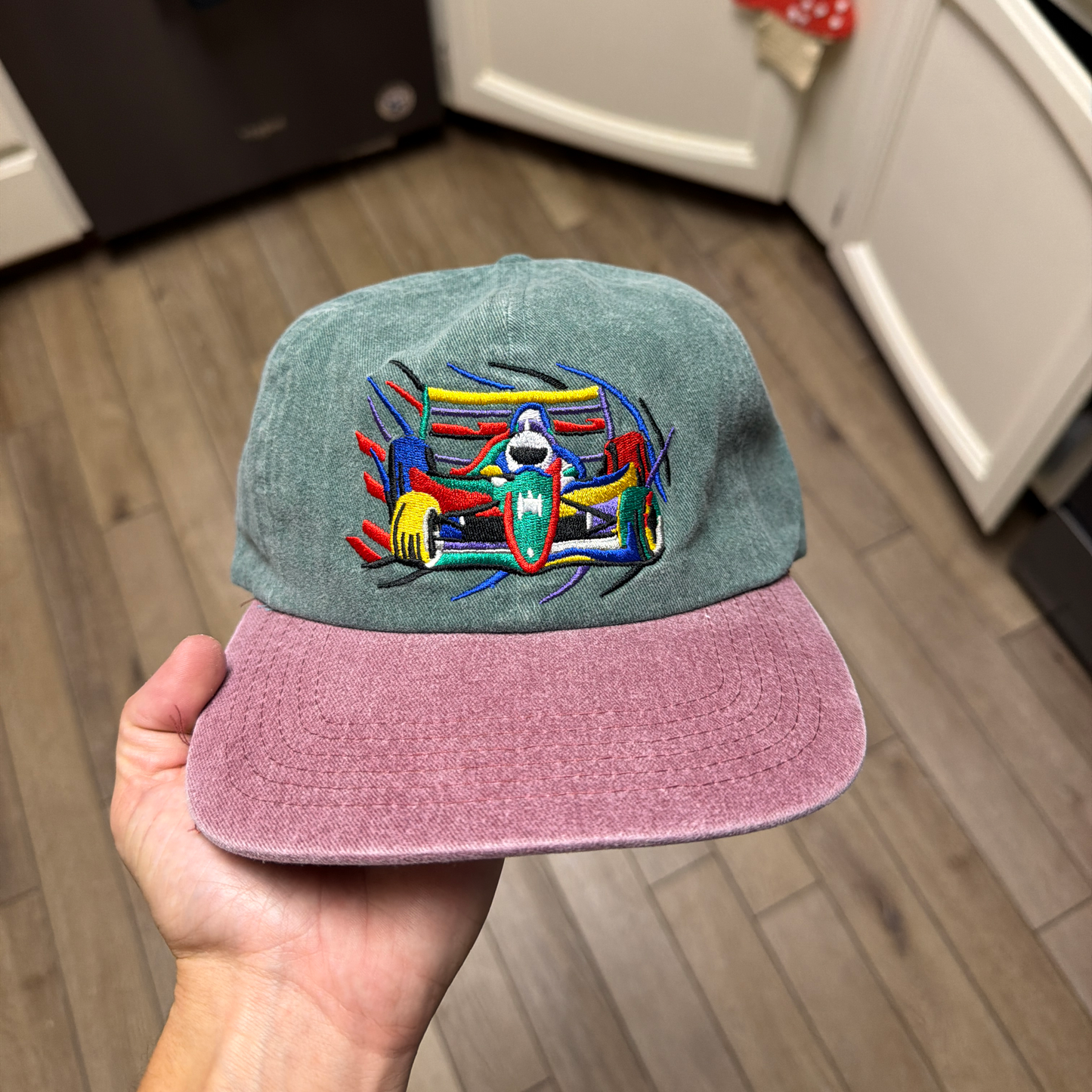 Green & Purp Racer Cap