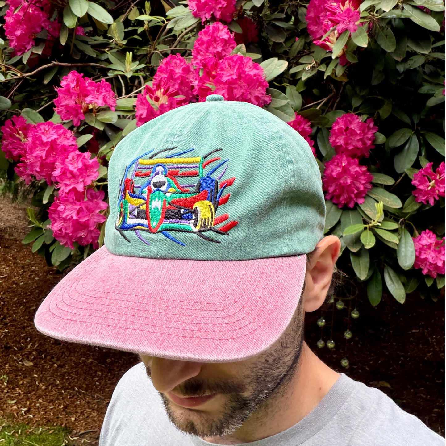 Green & Purp Racer Cap