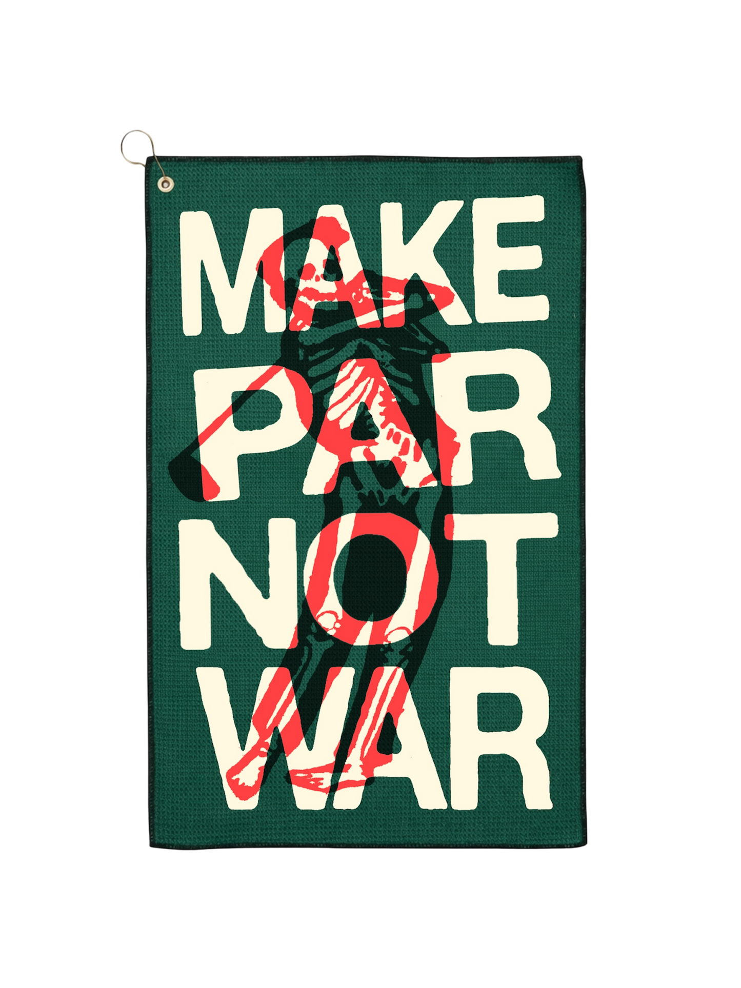 MAKE PAR NOT WAR GOLF TOWEL