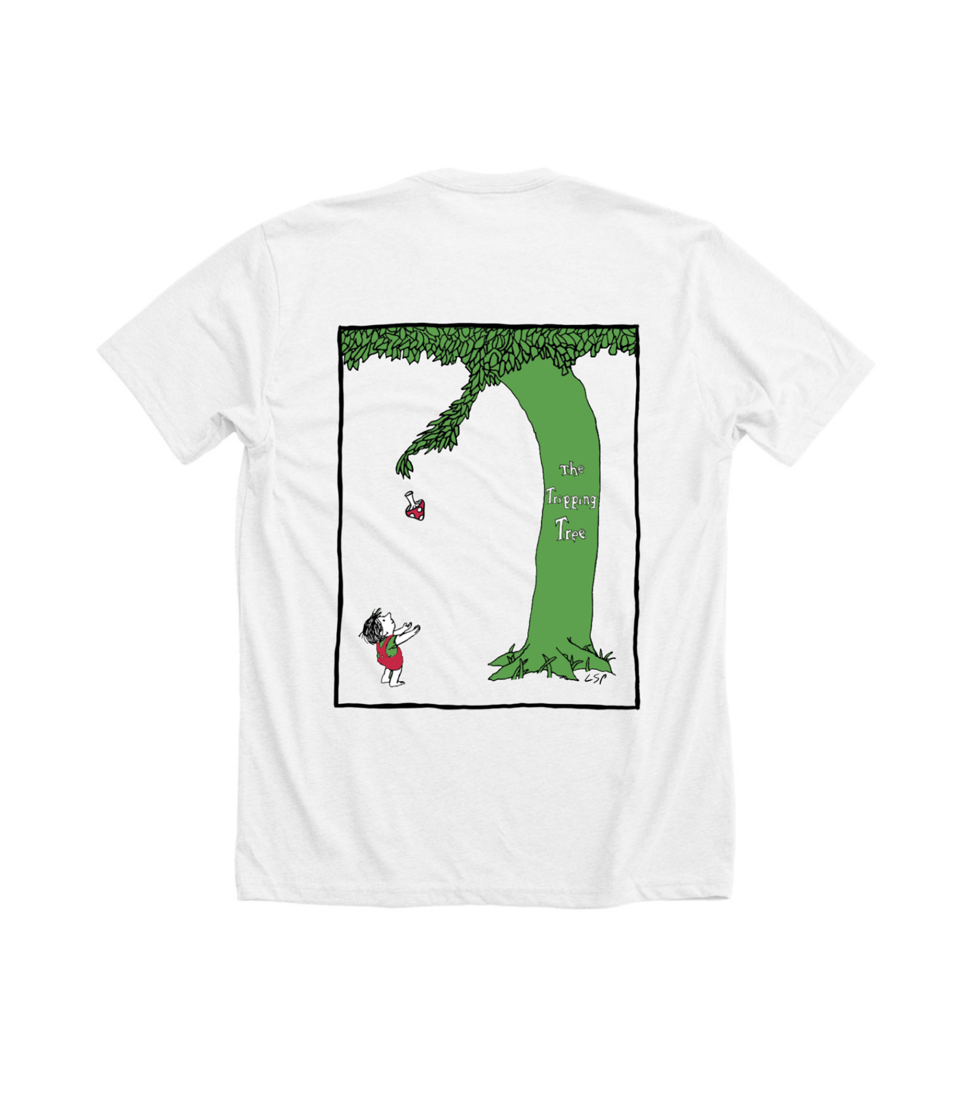 Tripping Tree T Shirt - White